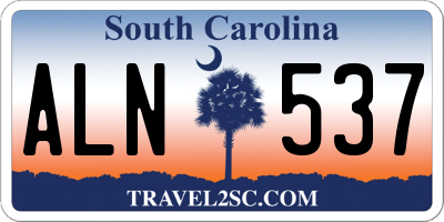 SC license plate ALN537