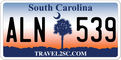 SC license plate ALN539