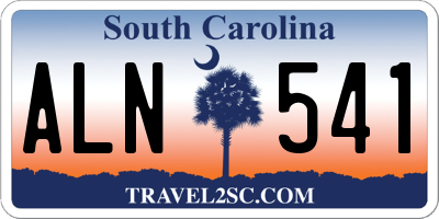 SC license plate ALN541
