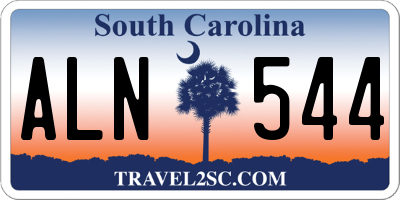 SC license plate ALN544