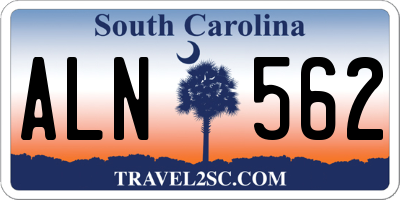 SC license plate ALN562