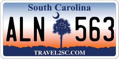 SC license plate ALN563