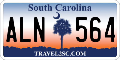 SC license plate ALN564