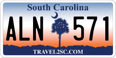 SC license plate ALN571