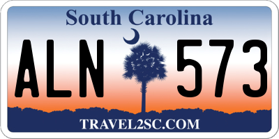 SC license plate ALN573