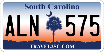 SC license plate ALN575