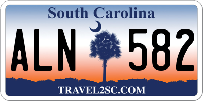 SC license plate ALN582