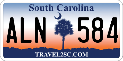 SC license plate ALN584