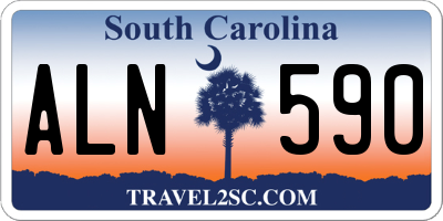 SC license plate ALN590