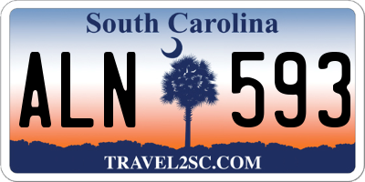 SC license plate ALN593