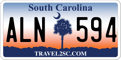 SC license plate ALN594