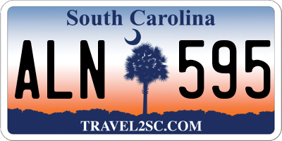 SC license plate ALN595