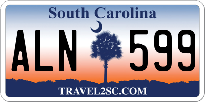 SC license plate ALN599