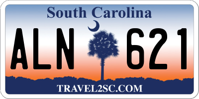SC license plate ALN621
