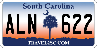 SC license plate ALN622