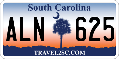 SC license plate ALN625