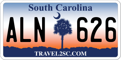 SC license plate ALN626