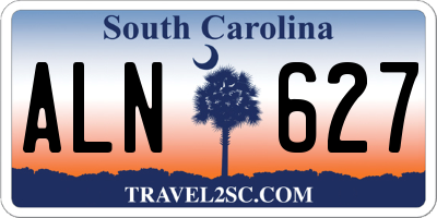 SC license plate ALN627