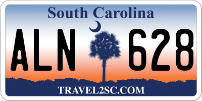 SC license plate ALN628