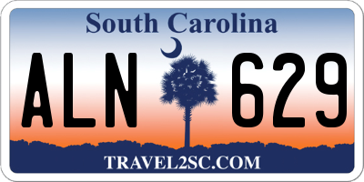 SC license plate ALN629