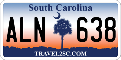SC license plate ALN638