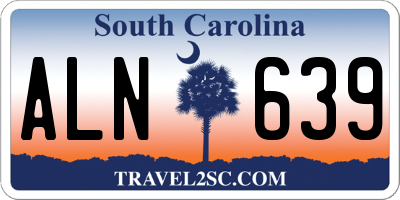 SC license plate ALN639