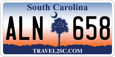 SC license plate ALN658