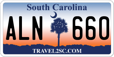 SC license plate ALN660