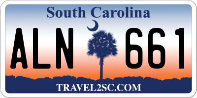 SC license plate ALN661