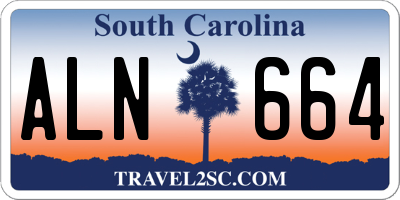SC license plate ALN664