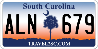 SC license plate ALN679