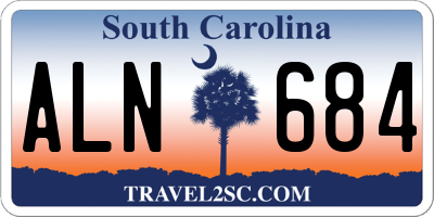 SC license plate ALN684