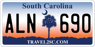 SC license plate ALN690