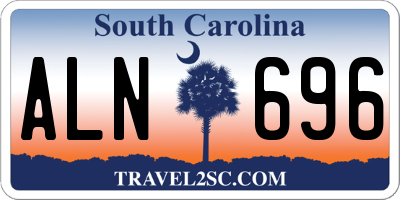 SC license plate ALN696
