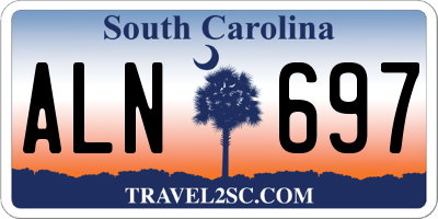 SC license plate ALN697
