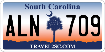 SC license plate ALN709