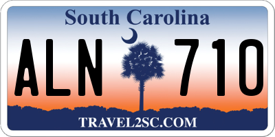 SC license plate ALN710