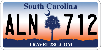 SC license plate ALN712