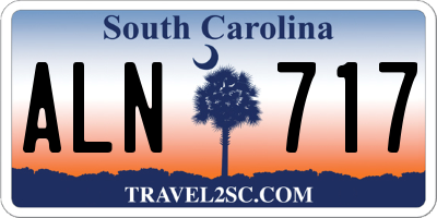 SC license plate ALN717