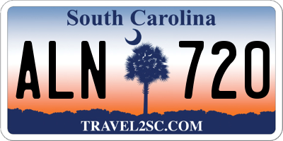 SC license plate ALN720