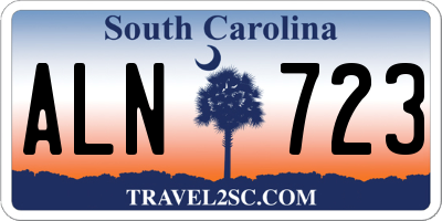 SC license plate ALN723