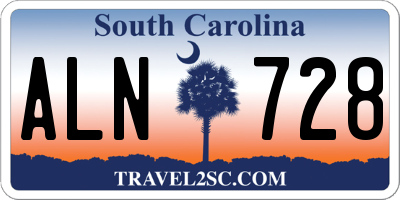 SC license plate ALN728