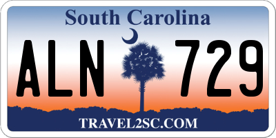 SC license plate ALN729
