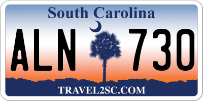 SC license plate ALN730