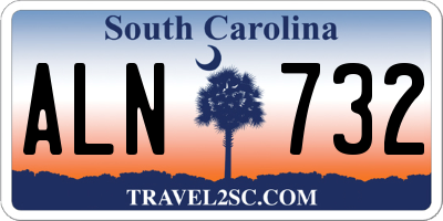 SC license plate ALN732