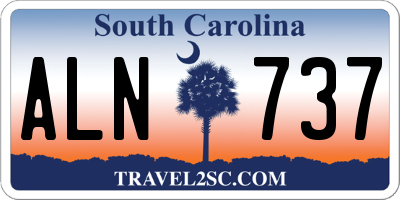 SC license plate ALN737