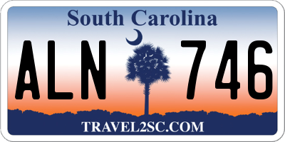 SC license plate ALN746