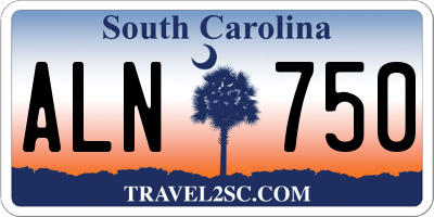 SC license plate ALN750