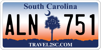 SC license plate ALN751
