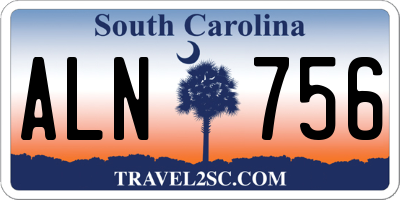 SC license plate ALN756